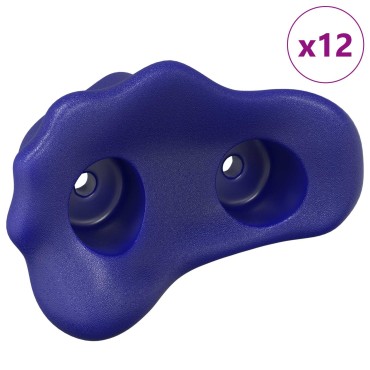vidaXL Βάσεις αναρρίχησης 12 τμχ. Μπλε 100 x 67 x 43 mm PP