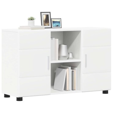 vidaXL Πλαϊνό γραφείο FLORIN 88,5x30,5x55,5cm Λευκό