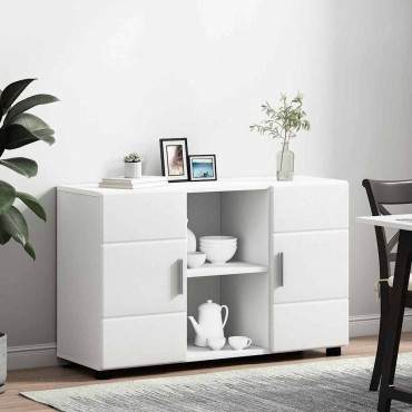 vidaXL Πλαϊνό γραφείο FLORIN 88,5x30,5x55,5cm Λευκό