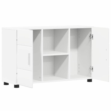vidaXL Πλαϊνό γραφείο FLORIN 88,5x30,5x55,5cm Λευκό