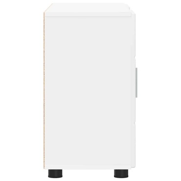 vidaXL Πλαϊνό γραφείο FLORIN 88,5x30,5x55,5cm Λευκό