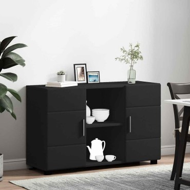 vidaXL Πλαϊνό γραφείο FLORIN 88,5x30,5x55,5cm Μαύρο