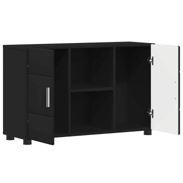 vidaXL Πλαϊνό γραφείο FLORIN 88,5x30,5x55,5cm Μαύρο