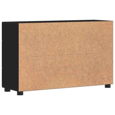 vidaXL Πλαϊνό γραφείο FLORIN 88,5x30,5x55,5cm Μαύρο