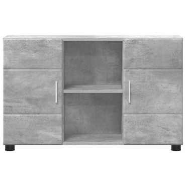 vidaXL Πλαϊνό γραφείο FLORIN 88,5x30,5x55,5cm Σκυρόδεμα Γκρι