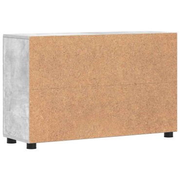 vidaXL Πλαϊνό γραφείο FLORIN 88,5x30,5x55,5cm Σκυρόδεμα Γκρι