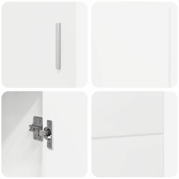vidaXL Πλαϊνό γραφείο FLORIN 88,5x30,5x55,5cm Επεξεργασμένο Ξύλο