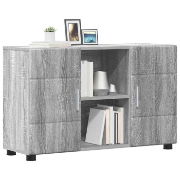 vidaXL Πλαϊνό γραφείο FLORIN 88,5x30,5x55,5cm Γκρι Sonoma