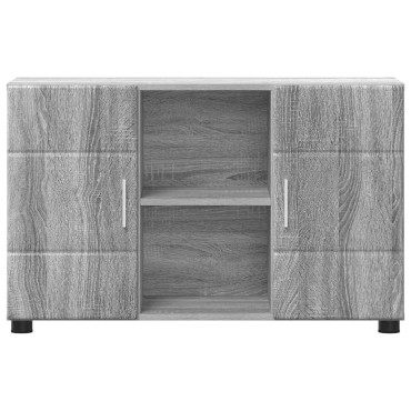 vidaXL Πλαϊνό γραφείο FLORIN 88,5x30,5x55,5cm Γκρι Sonoma