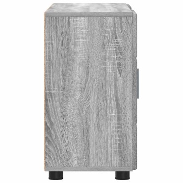 vidaXL Πλαϊνό γραφείο FLORIN 88,5x30,5x55,5cm Γκρι Sonoma