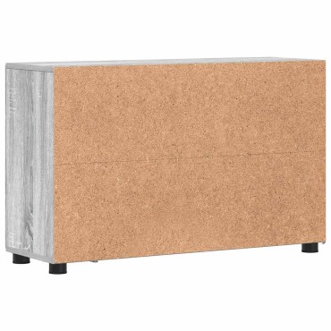 vidaXL Πλαϊνό γραφείο FLORIN 88,5x30,5x55,5cm Γκρι Sonoma