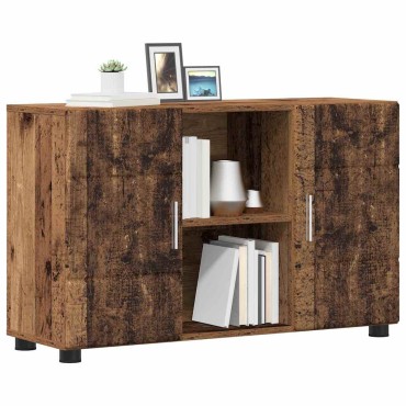 vidaXL Πλαϊνό γραφείο FLORIN 88,5x30,5x55,5cm Παλιό ξύλο