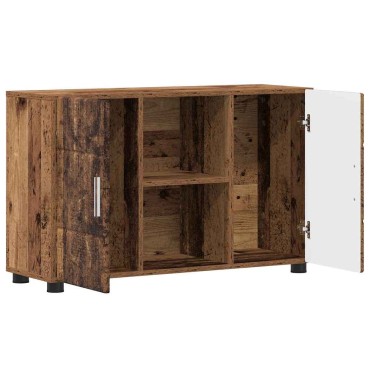vidaXL Πλαϊνό γραφείο FLORIN 88,5x30,5x55,5cm Παλιό ξύλο