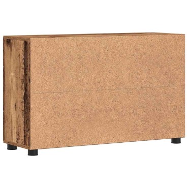 vidaXL Πλαϊνό γραφείο FLORIN 88,5x30,5x55,5cm Παλιό ξύλο