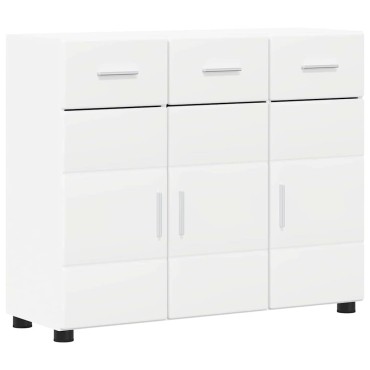 vidaXL Πλαϊνό γραφείο FLORIN 88,5x30,5x73cm Λευκό