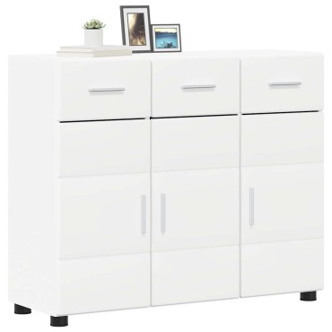 vidaXL Πλαϊνό γραφείο FLORIN 88,5x30,5x73cm Λευκό