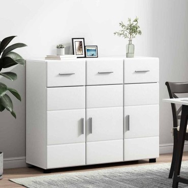 vidaXL Πλαϊνό γραφείο FLORIN 88,5x30,5x73cm Λευκό