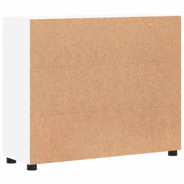 vidaXL Πλαϊνό γραφείο FLORIN 88,5x30,5x73cm Λευκό