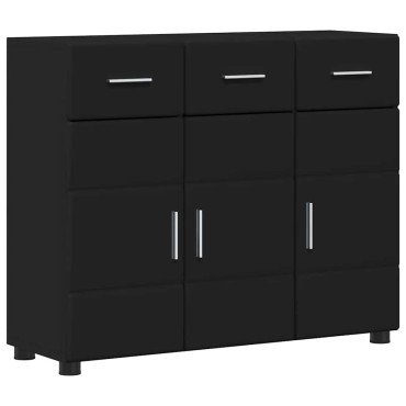 vidaXL Πλαϊνό γραφείο FLORIN 88,5x30,5x73cm Μαύρο