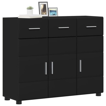 vidaXL Πλαϊνό γραφείο FLORIN 88,5x30,5x73cm Μαύρο