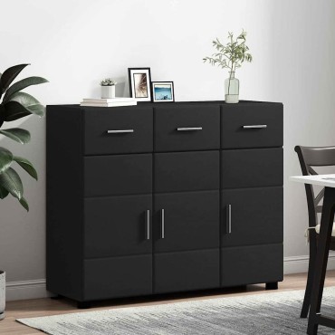 vidaXL Πλαϊνό γραφείο FLORIN 88,5x30,5x73cm Μαύρο