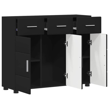vidaXL Πλαϊνό γραφείο FLORIN 88,5x30,5x73cm Μαύρο