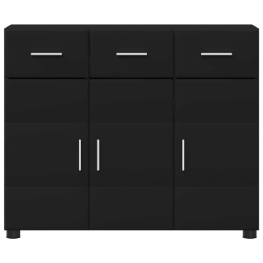vidaXL Πλαϊνό γραφείο FLORIN 88,5x30,5x73cm Μαύρο