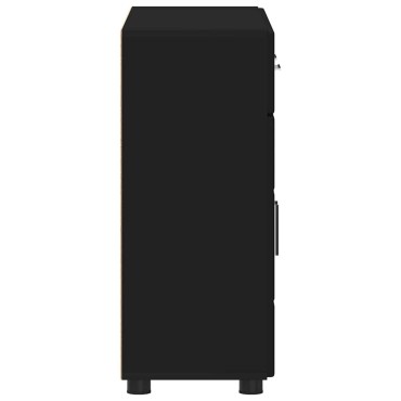 vidaXL Πλαϊνό γραφείο FLORIN 88,5x30,5x73cm Μαύρο