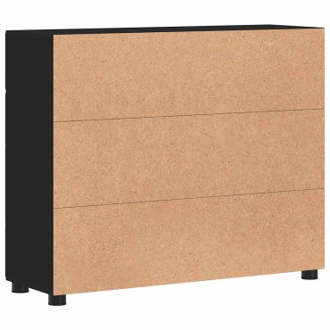 vidaXL Πλαϊνό γραφείο FLORIN 88,5x30,5x73cm Μαύρο