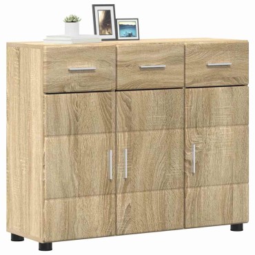 vidaXL Πλαϊνό γραφείο FLORIN 88,5x30,5x73cm Δρύς Sonoma