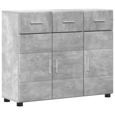 vidaXL Πλαϊνό γραφείο FLORIN 88,5x30,5x73cm Σκυρόδεμα Γκρι