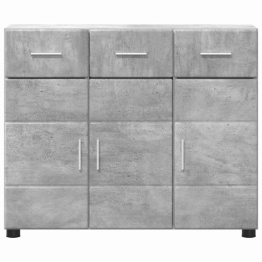 vidaXL Πλαϊνό γραφείο FLORIN 88,5x30,5x73cm Σκυρόδεμα Γκρι