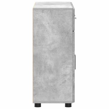 vidaXL Πλαϊνό γραφείο FLORIN 88,5x30,5x73cm Σκυρόδεμα Γκρι