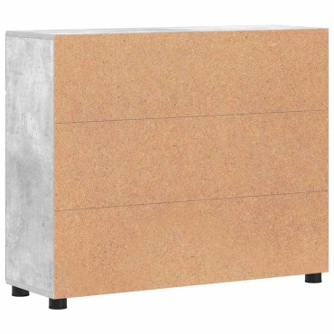vidaXL Πλαϊνό γραφείο FLORIN 88,5x30,5x73cm Σκυρόδεμα Γκρι