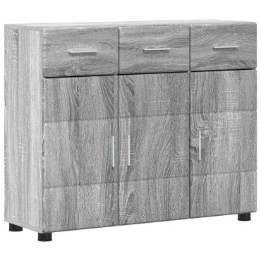 vidaXL Πλαϊνό γραφείο FLORIN 88,5x30,5x73cm Γκρίζο Σονομα