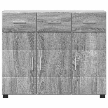 vidaXL Πλαϊνό γραφείο FLORIN 88,5x30,5x73cm Γκρι Sonoma