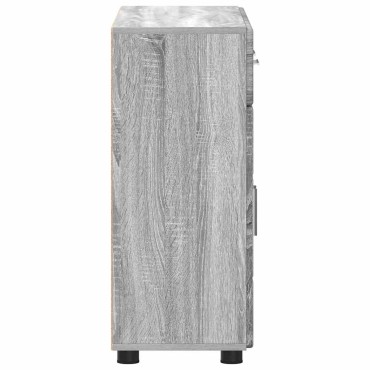 vidaXL Πλαϊνό γραφείο FLORIN 88,5x30,5x73cm Γκρι Sonoma