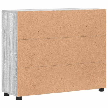 vidaXL Πλαϊνό γραφείο FLORIN 88,5x30,5x73cm Γκρι Sonoma