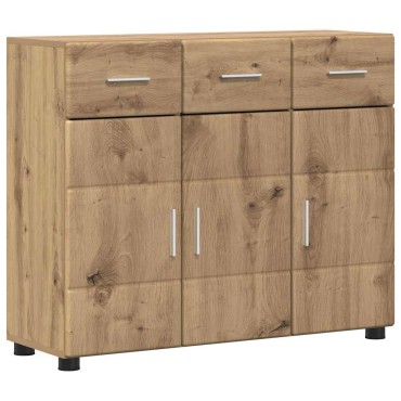 vidaXL Πλαϊνό γραφείο FLORIN 88,5x30,5x73cm Artisan Oak