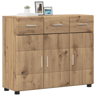 vidaXL Πλαϊνό γραφείο FLORIN 88,5x30,5x73cm Artisan Oak