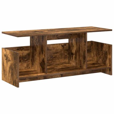 vidaXL Βάση TV 102x35x45cm Καπνιστό Δρύς Επεξεργασμένο Ξύλο