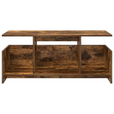 vidaXL Βάση TV 102x35x45cm Καπνιστό Δρύς Επεξεργασμένο Ξύλο