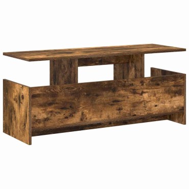 vidaXL Βάση TV 102x35x45cm Καπνιστό Δρύς Επεξεργασμένο Ξύλο