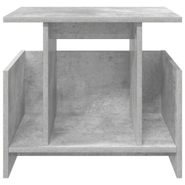 vidaXL Βάση TV 50x35x45cm Σκυρόδεμα Γκρι Επεξεργασμένο Ξύλο