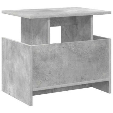 vidaXL Βάση TV 50x35x45cm Σκυρόδεμα Γκρι Επεξεργασμένο Ξύλο