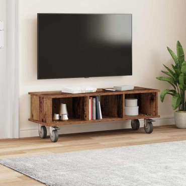 vidaXL Βάση TV 100x35x35cm Παλιό ξύλο Επεξεργασμένο Ξύλο