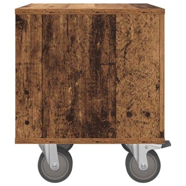 vidaXL Κομοδίνο Παλιό ξύλο 40,5x40x48cm Επεξεργασμένο Ξύλο 1 τεμ.
