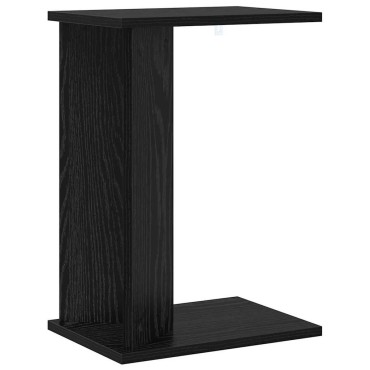 vidaXL End Table Μαύρη Οξυά 35x25x50cm Επεξεργασμένο Ξύλο