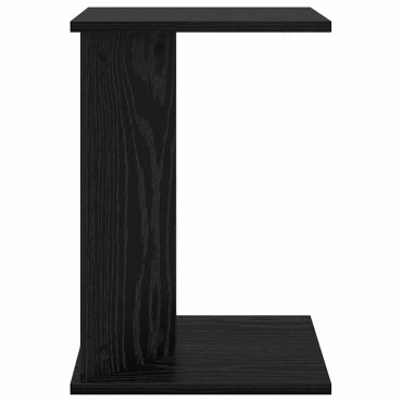 vidaXL End Table Μαύρη Οξυά 35x25x50cm Επεξεργασμένο Ξύλο