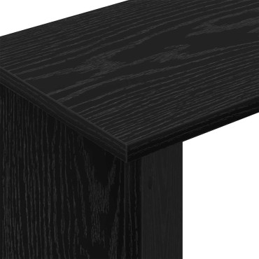 vidaXL End Table Μαύρη Οξυά 35x25x50cm Επεξεργασμένο Ξύλο